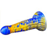 MetallicAnal Gode Fantasy Ninja 16 x 5.2cm Bleu-Doré